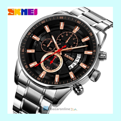 EliteWatch™️ Reloj inoxidable al agua redondo y color oro.